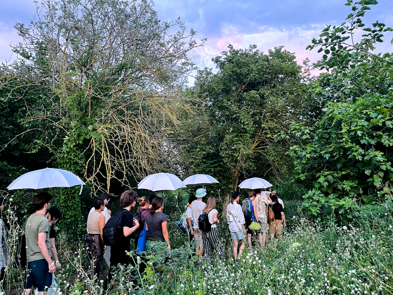 Performative Walk by Rahel Kraft on Isola La Certosa, Venice in Collaboration with Ocean Space