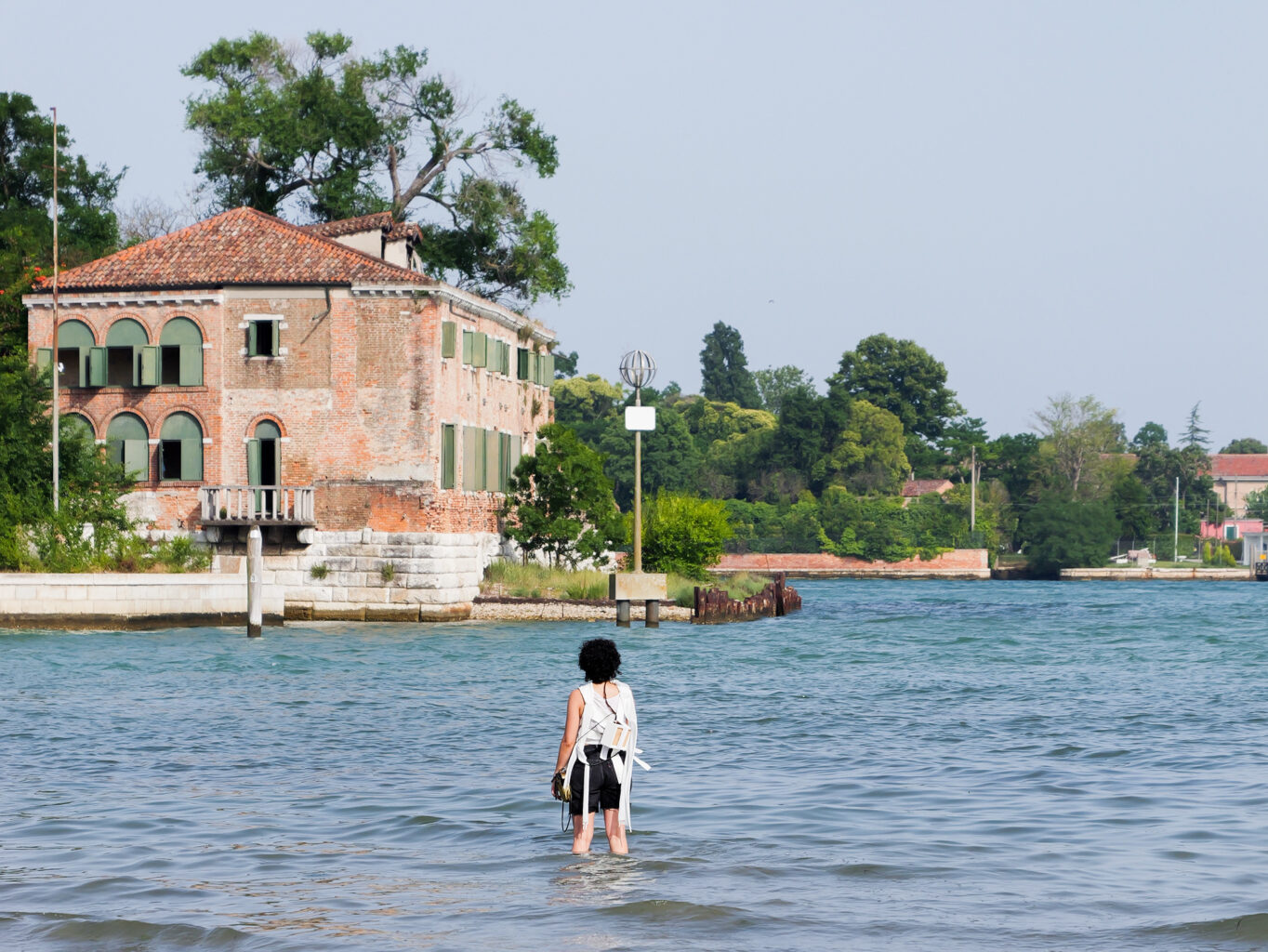 Performative Walk by Rahel Kraft on Isola La Certosa, Venice in Collaboration with Ocean Space