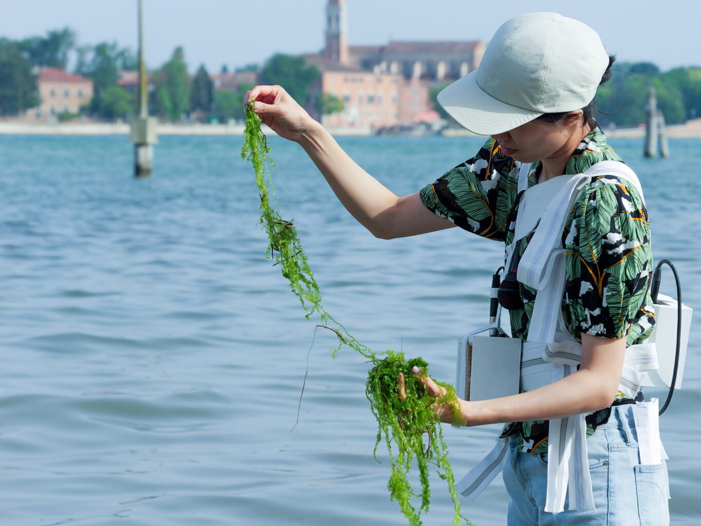 Performative Walk by Rahel Kraft on Isola La Certosa, Venice in Collaboration with Ocean Space