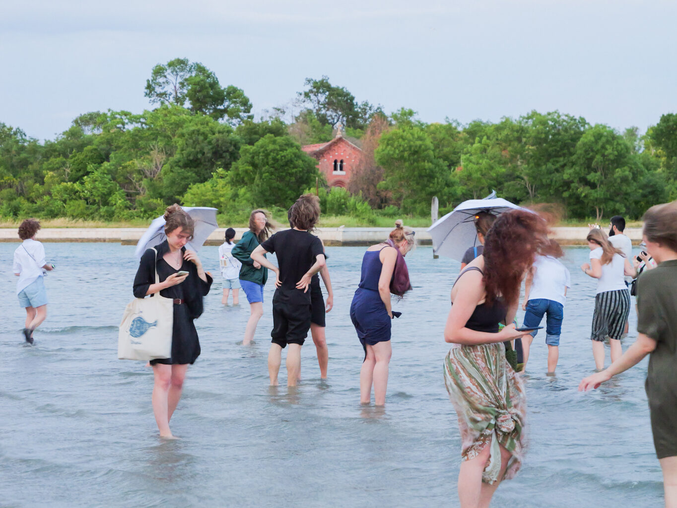 Performative Walk by Rahel Kraft on Isola La Certosa, Venice in Collaboration with Ocean Space