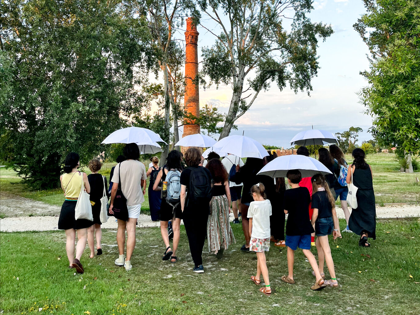 Performative Walk by Rahel Kraft on Isola La Certosa, Venice in Collaboration with Ocean Space