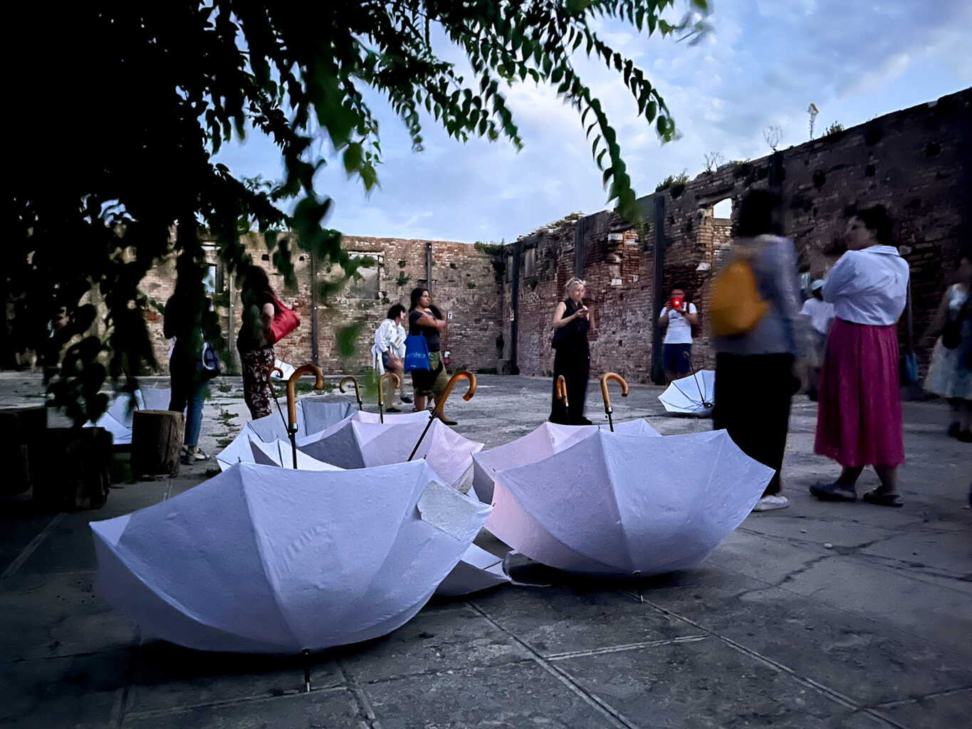 Performative Walk by Rahel Kraft on Isola La Certosa, Venice in Collaboration with Ocean Space